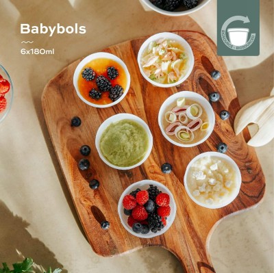 BABYMOOV Babybols nádoby 6 x 180 ml EKO bio-materiál