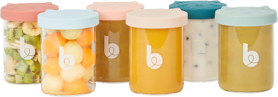 BABYMOOV ISY BOWLS nádoby SKLENENÉ 6x250ml