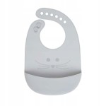 LASSIG silikónový podbradník s vreckom 6-24 mesiacov